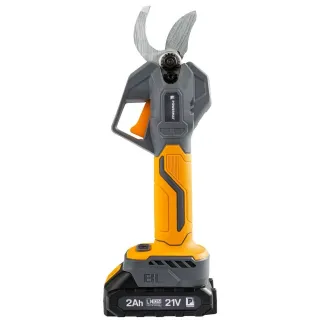 Акумулаторната ножица за клони Powermat PM-SA-21V-2AM/ 21V/ 2x2Ah
