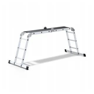 Алуминиева многофункционална съчленена стълба AWTools AW23032/ 4x3