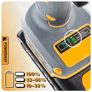 Акумулаторен винтоверт с ударна функция + аксесоари POWERMAT PM-WA-21V-2M/ 21V/ 2x2Ah