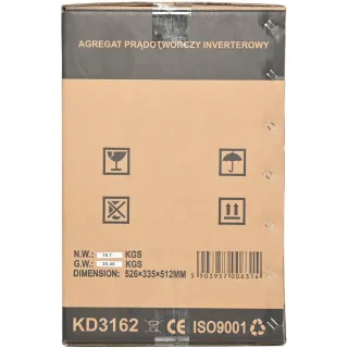 Инверторен генератор KraftDele KD3162/ 12V/230V/ 2,5kW/ 4.2 л Инверторен генератор KraftDele KD3162/ 12V/230V/ 2,5kW/ 4.2 л