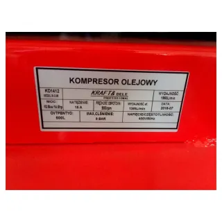 Маслен компресор KraftDele KD1412/ 10.8 kW / 14.6 к.с.