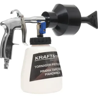 Пневматичен пистолет за почистване на тапицерии KraftDele KD10379 Tornador/1000 мл Пневматичен пистолет за почистване на тапицерии KraftDele KD10379 Tornador/1000 мл