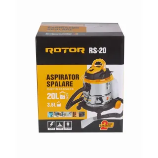 Прахосмукачка за сухо и мокро почистване с перяща функция ROTOR RS-20/ 1600W/ 20л Прахосмукачка за сухо и мокро почистване с перяща функция ROTOR RS-20/ 1600W/ 20л