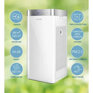 Дизайнерски пречиствател на въздух TROTEC AirgoClean® 200 E/ 38W Дизайнерски пречиствател на въздух TROTEC AirgoClean® 200 E/ 38W