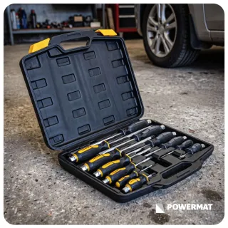 Комплект отвертки Powermat PM-ZW-12ZN/ 12 бр.