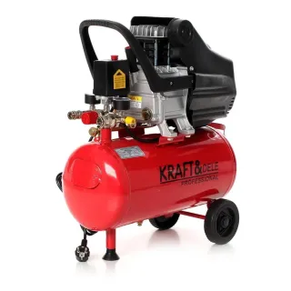 Компресор за въздух + пневматичен комплект KraftDele KD400-3/ 24л / 3.8к.с./ 2.8kW Компресор за въздух + пневматичен комплект KraftDele KD400-3/ 24л / 3.8к.с./ 2.8kW