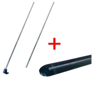 Комплект ръчен объл мастар BISONTE BT1005989 + дръжка BT1005984 / 1.22 м