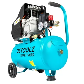 Бутален маслен компресор Detoolz DZ-C332/ 1500W/ 24 л