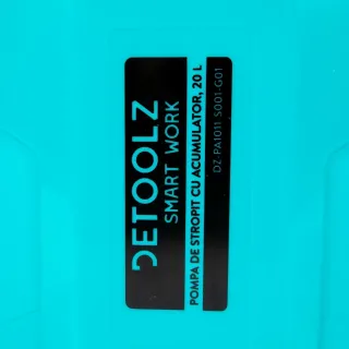 Акумулаторна пръскачка Detoolz DZ-PA1006-S001-G01/ 12V/ 8Ah/ 16л