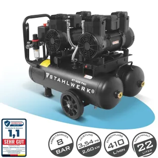 Компресор за въздух STAHLWERK ST-228 Pro/ 2,6 kW/ 22 л