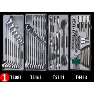 Количка с инструменти Force Tools 10215R/ 210 бр