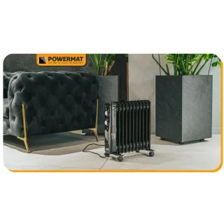 Електрически маслен радиатор POWERMAT PM-GOL-3000D/ 2.5kW/ термостат