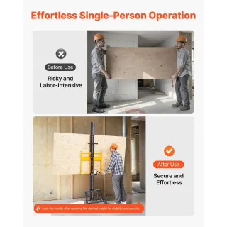 Повдигач за гипсокартон VEVOR 38412/ 68 кг Повдигач за гипсокартон VEVOR 38412/ 68 кг