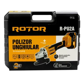 Акумулаторен ъглошлайф ROTOR R-PU2A/ 20V/ 2Ah Акумулаторен ъглошлайф ROTOR R-PU2A/ 20V/ 2Ah