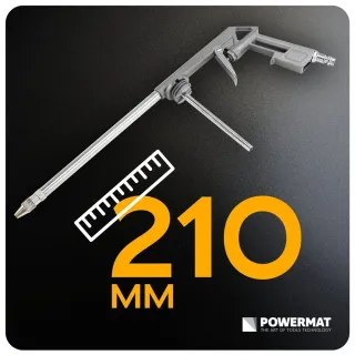 Пневматичен пистолет за почистване и смазване Powermat PM-PDR-210T/ 850 мл