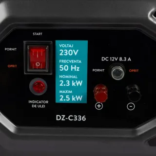 Бензинов генератор Detoolz DZ-C336/ 4.8kW/ 6.5 к.с./ 15 л Бензинов генератор Detoolz DZ-C336/ 4.8kW/ 6.5 к.с./ 15 л