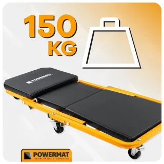 Автомонтьорска лежанка и стол 2 в 1 Powermat PM-LWS-150T/ 150 кг