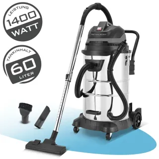 Прахосмукачка за мокро и сухо почистване STAHLWERK VCL-1400 ST / 1400 W/ 60 л