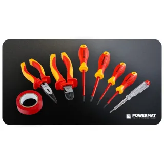 Комплект изолирани отвертки, клещи и фазомер Powermat PM-ZW-8ZI/ 8 бр. Комплект изолирани отвертки, клещи и фазомер Powermat PM-ZW-8ZI/ 8 бр.