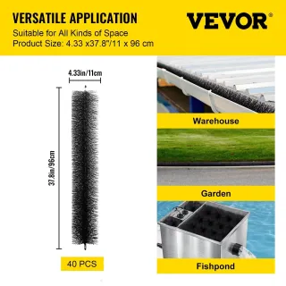 Четка за улуци VEVOR VV-TGMS-5IN X 120FT/ 40 бр. Четка за улуци VEVOR VV-TGMS-5IN X 120FT/ 40 бр.