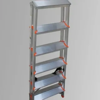 Двустранна алуминиева домакинска стълба BSS 6, ARON Двустранна алуминиева домакинска стълба BSS 6, ARON