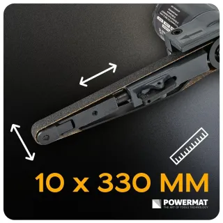 Пневматичен лентов шлайф Powermat PM-PST-330T/10x330 мм