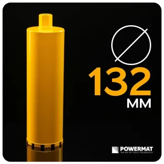Диамантена боркорона за бетон POWERMAT PM-DWK-132x450M/ 132 x 450 мм Диамантена боркорона за бетон POWERMAT PM-DWK-132x450M/ 132 x 450 мм