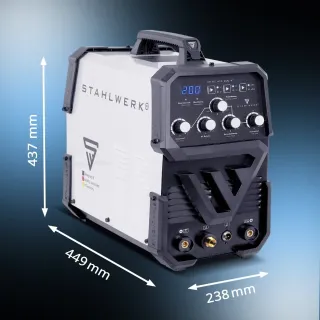 Комбиниран инверторен заваръчен апарат STAHLWERK AC/DC TIG 200 ST/ 200A