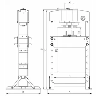 Пневматична преса BERNARDO PWK 75 F