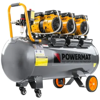 Безмаслен монофазен компресор Powermat PM-KBO-100T/ 3 kW/ 100 л