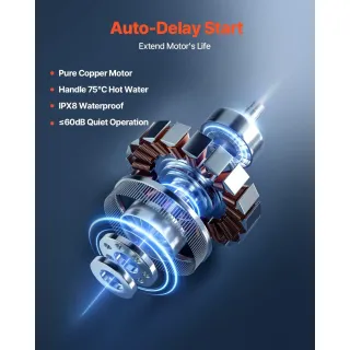 Канализационна помпа VEVOR FLO500-DE Pro/ 500W