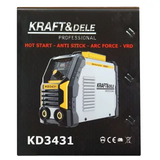 Инверторен заваръчен апарат KraftDele KD3431/ 340A Инверторен заваръчен апарат KraftDele KD3431/ 340A