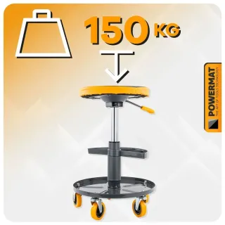 Автомонтьорски стол Powermat PM-SWA-150T/ 150 кг