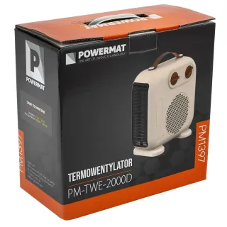 Електрически отоплител Powermat PM-TWE-2000D/ 2kW/ с термостат 