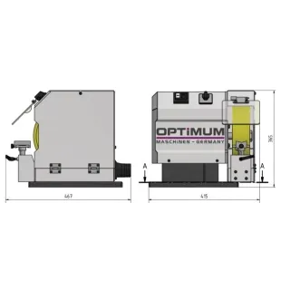 Шлайфмашина с четка Optimum OPTIgrind GB 250B/ 1800W