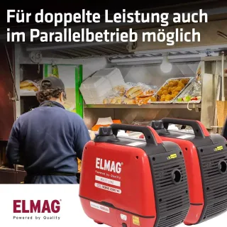 Инверторен генератор ELMAG SEBSS 2000Wi/ 230V/ 2,1kVA/ 4л