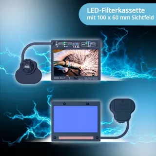 Автоматична заваръчна маска 3 в 1 STAHLWERK BULLET / DIN 13 Автоматична заваръчна маска 3 в 1 STAHLWERK BULLET / DIN 13