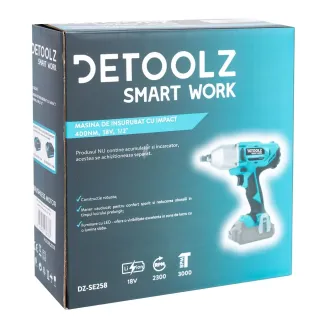 Акумулаторен гайковерт Detoolz DZ-SE258/ 18V
