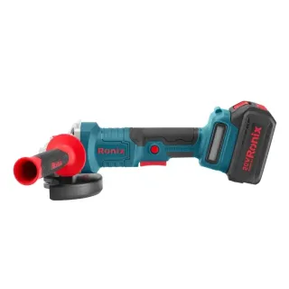Акумулаторен ъглошлайф Ronix 8657/ 20V/ 2x4Ah