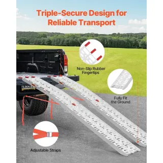 Алуминиеви рампи VEVOR LR001/ 2 бр. 680 кг Алуминиеви рампи VEVOR LR001/ 2 бр. 680 кг