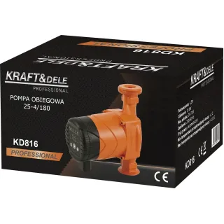 Циркулационна помпа KraftDele KD816 25-4/80/ 5-45W Циркулационна помпа KraftDele KD816 25-4/80/ 5-45W