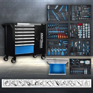 Количка с инструменти KraftDele KD1069/ 309 бр.