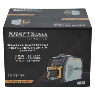 Инверторен заваръчен апарат KraftDele KD3434/ 255А Инверторен заваръчен апарат KraftDele KD3434/ 255А