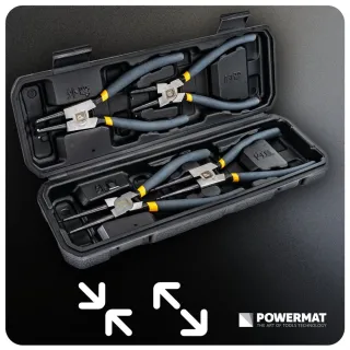 Комплект зегер клещи Powermat PM-SEG-7/ 4 части Комплект зегер клещи Powermat PM-SEG-7/ 4 части