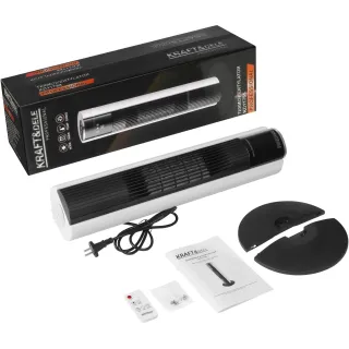 Вентилаторна печка с дистанционно KraftDele KD11788/ 2kW/ с термостат/ LED дисплей