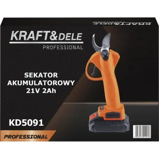 Акумулаторна лозарска ножица KraftDele KD5091/ 21V/ 2x2Ah Акумулаторна лозарска ножица KraftDele KD5091/ 21V/ 2x2Ah