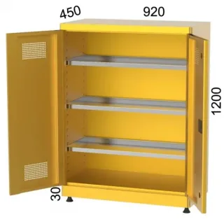 Шкаф за опасни химикали с 3 рафта KOCEL- 7460