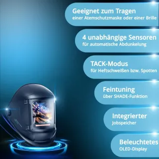 Автоматична заваръчна маска TITAN 3в1 STAHLWERK 6351/ DIN 14 Автоматична заваръчна маска TITAN 3в1 STAHLWERK 6351/ DIN 14