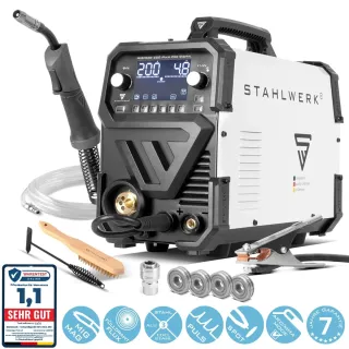 Апарат за дъгово заваряване STAHLWERK MIG/MAG 200 Puls Pro Digital/ 200A