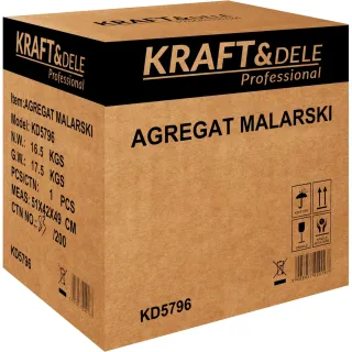 Машина за безвъздушно боядисване + аксесоари KraftDele KD5796/ 1500W Машина за безвъздушно боядисване + аксесоари KraftDele KD5796/ 1500W